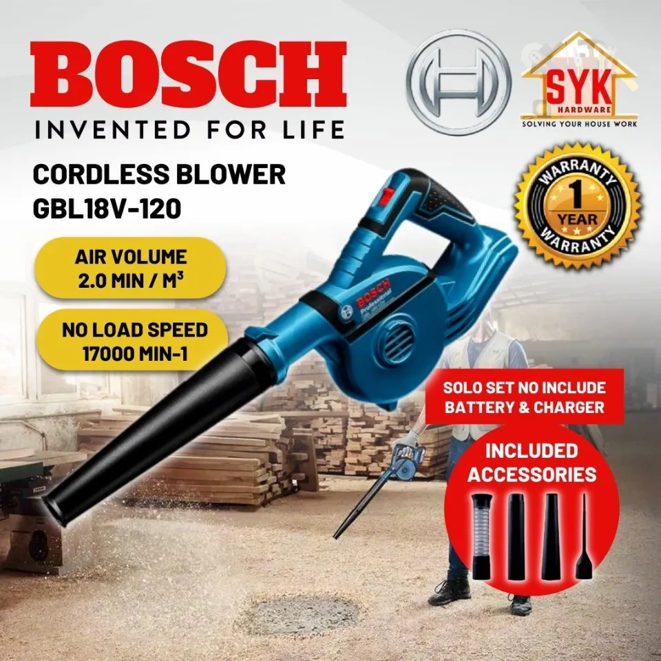 SYK Bosch Blower Cordless GBL18V 120 Cordless Blower Electric Air