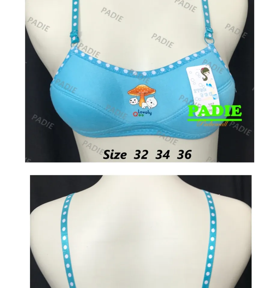 BAYIe - 6 PCS BH/Bra Remaja ABG/Wanita Tanpa Kawat Bahan Katun MUTE /