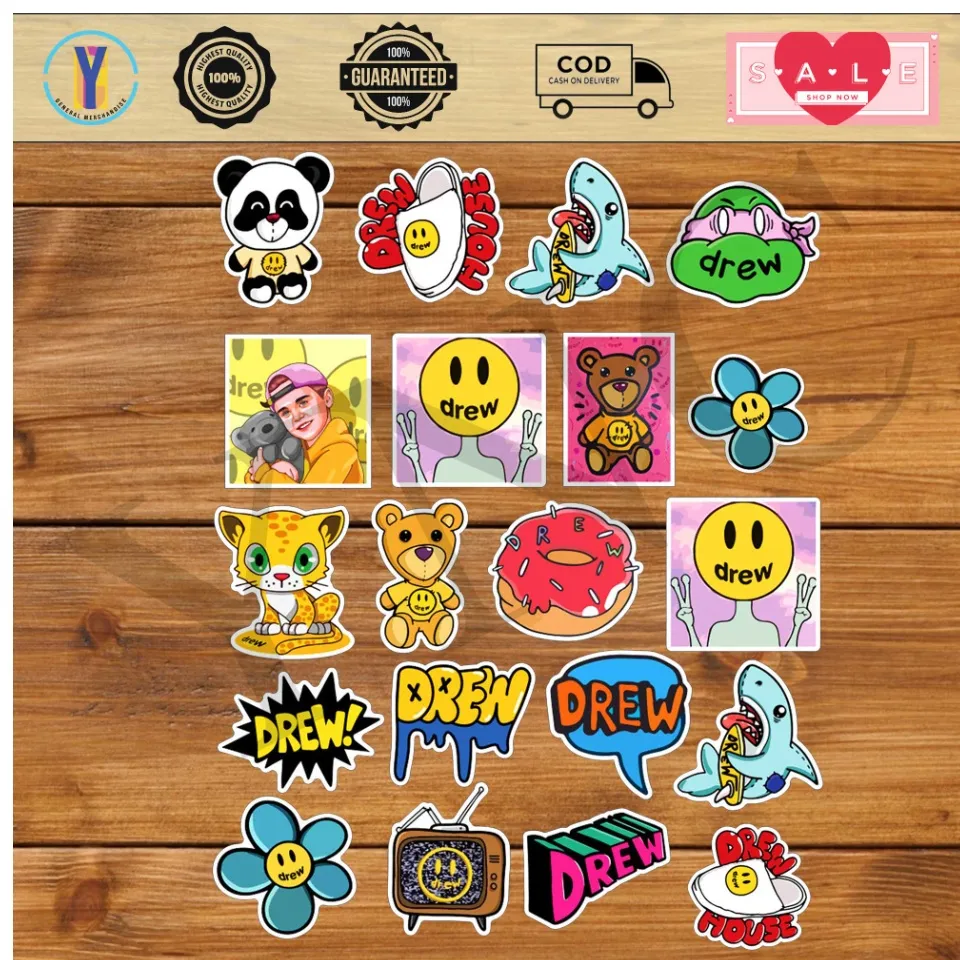 Drew stickers on sale