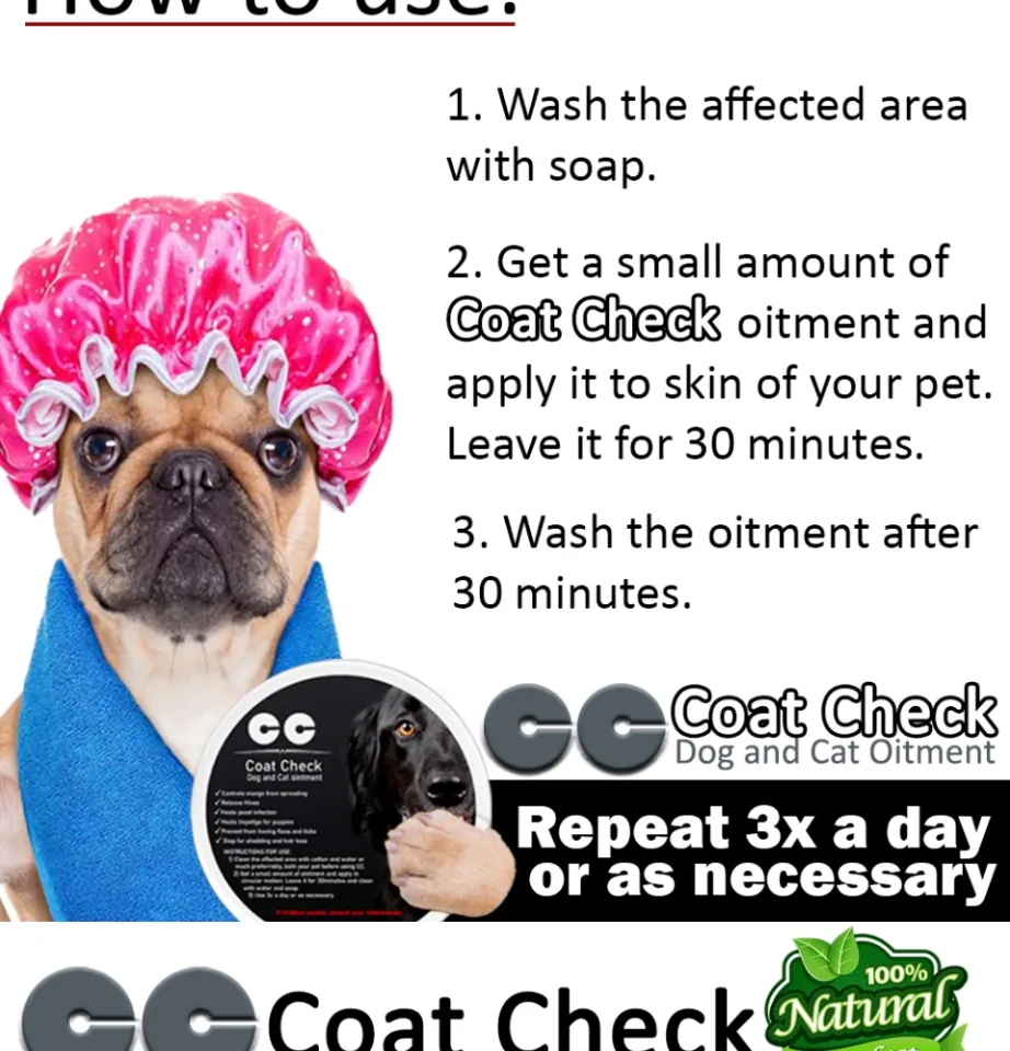 100% EFFECTIVE! Coat Check Dog and Cat ointment galis remover for