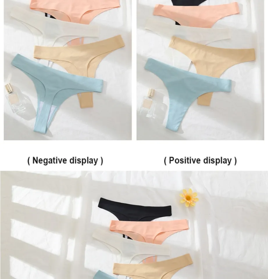3pcs/Set Tback Panty For Women Set Low-Rise Breathable And