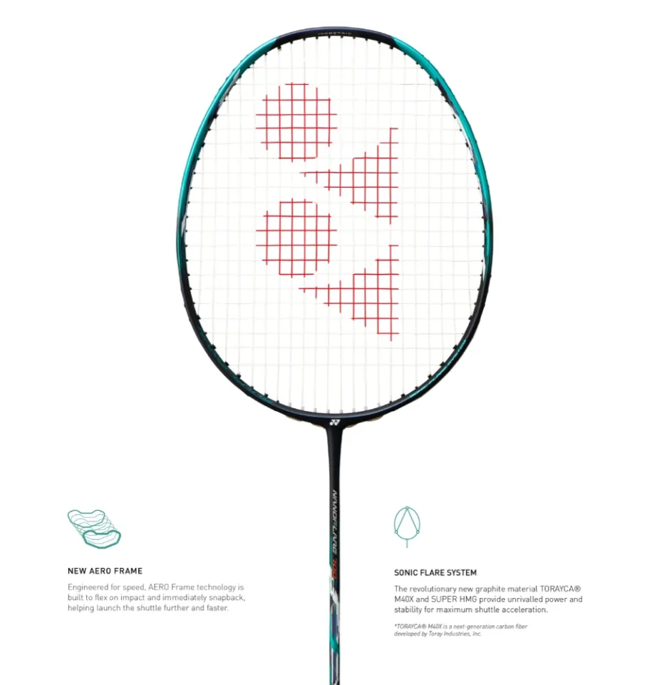 YONEX ไม้แบดมินตัน รุ่น NANOFLARE 600 น้ำหนัก 78g (5U G6) ไม้หัว