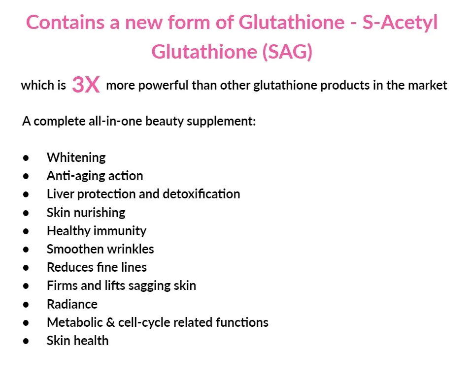nuwhite premium glutathione Did you know that Nuwhite 200mg S-Acetyl Glutathione is 10 times more  potent than traditional glutathione? It's the perfect choice if you're  looking to achieve healthy skin, restored radiance, and stronger  intracellular