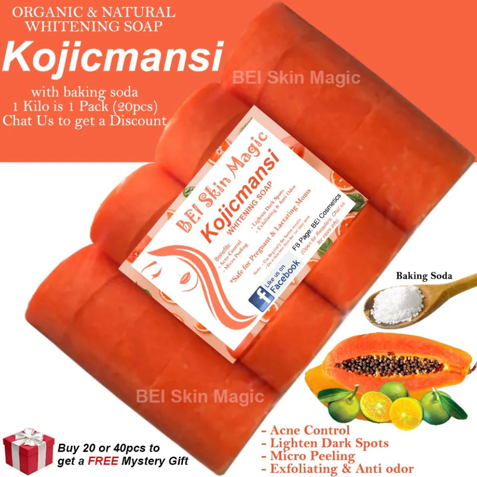 glutathione with baking soda ORIGINAL] KOJICMANSI SOAP with Glutathione & Baking Soda