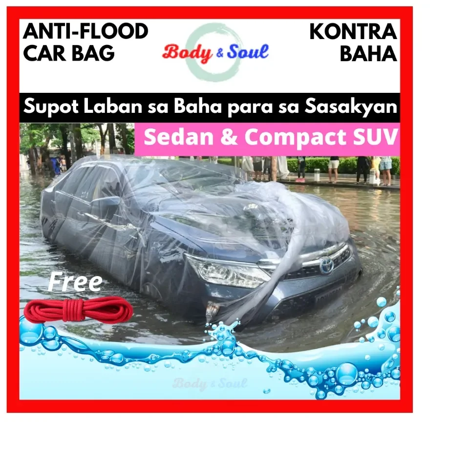 Car plastic store cover for flood