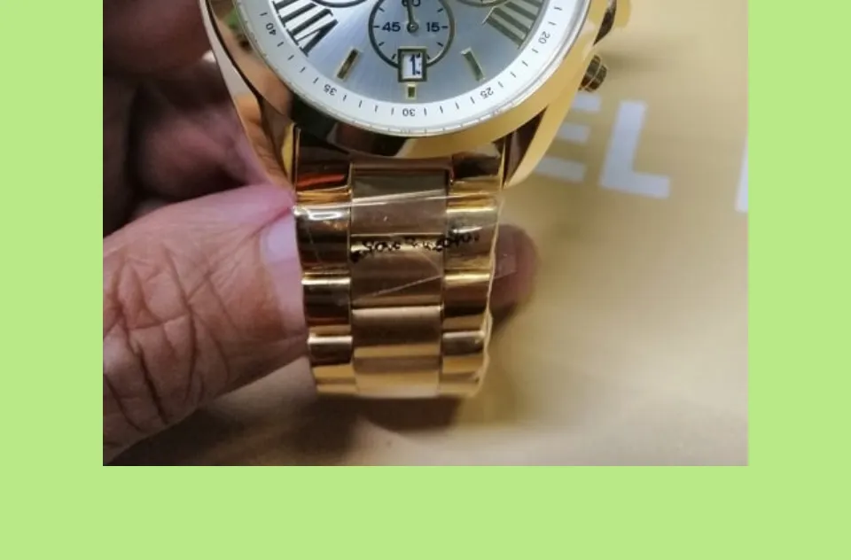 ☏♕MICHAEL KORS MK6266 Oversize Bradshaw Chronograph Gold with Pearlescent  Dial Unisex Watch by Prima | Shopee Philippines