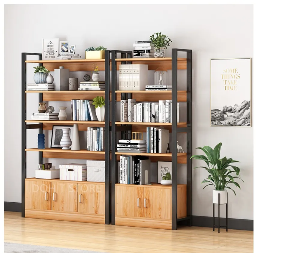 Modern wood online bookcase