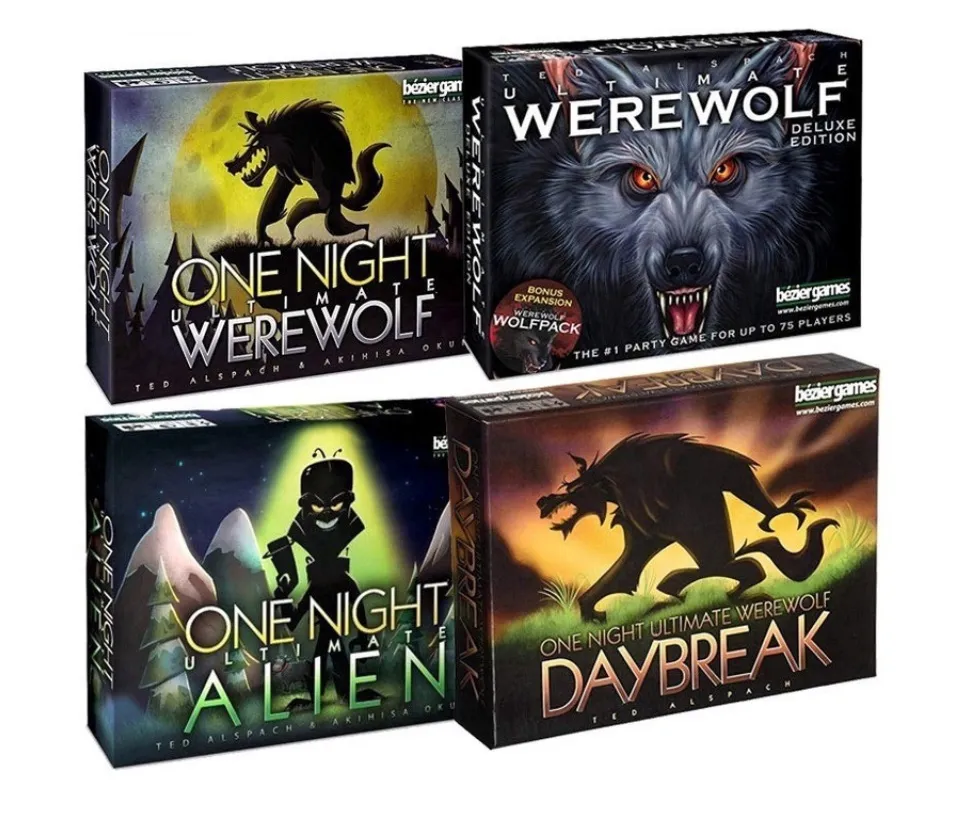 One Night Ultimate Werewolf,Alien,Daybreak,Vampire,Werewolf Deluxe (All  English) | Lazada PH