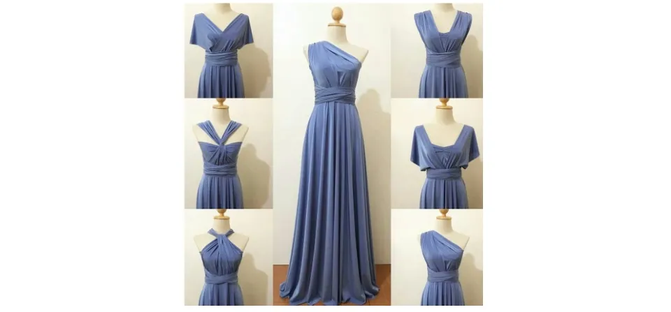 Dusty blue infinity dress hotsell