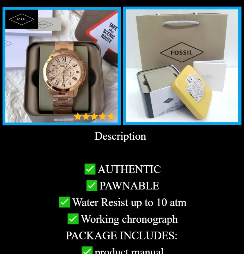 fs fossil watch pawnablewatch High quality with box and paper bag