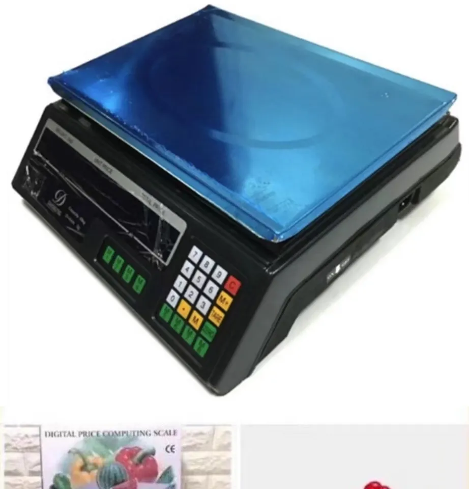 Electronic Food Meat Weigh Digital Price Computing Pricing Scale Stainless  Steel Timbangan Good For Business And Food Scaling Effective