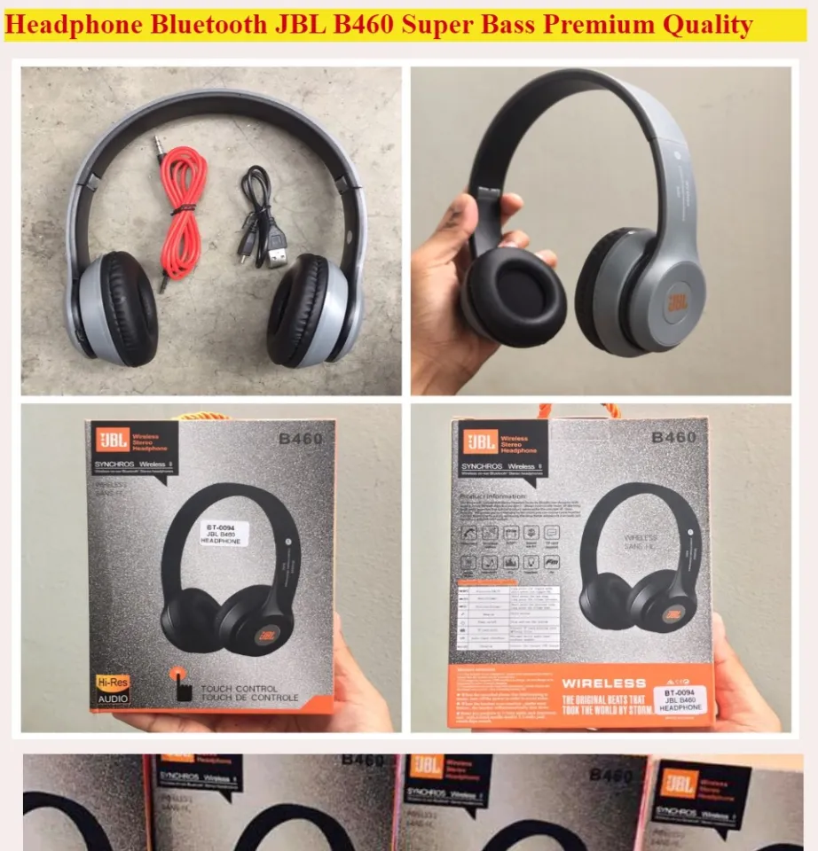 Headphone Bluetooth JBL B460 Super Bass Premium Quality Lazada
