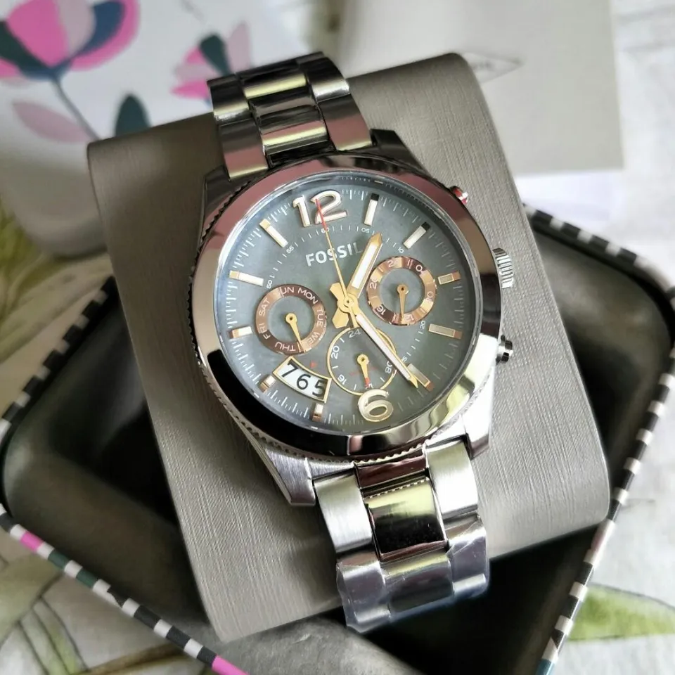 Authentic *FREE BRACELET*] Fossil Perfect Boyfriend Multifunction