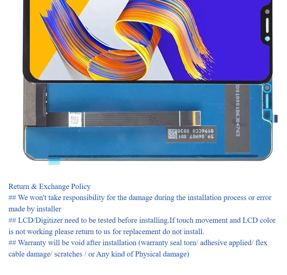 Écran LCD + Vitre Tactile Pour ASUS ZenFone 5Z ZS620KL - Avec Outils De Réparation - Neuf
