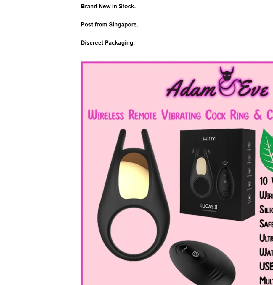 lucas ii vibrating couples ring Vibrating Cock Ring / Penis Ring | Clitoris Stimulator Vibrator | For Her /  Him / Couples — Winyi Lucas II WY0523 (10 Vibration Modes / Wireless  Remote)