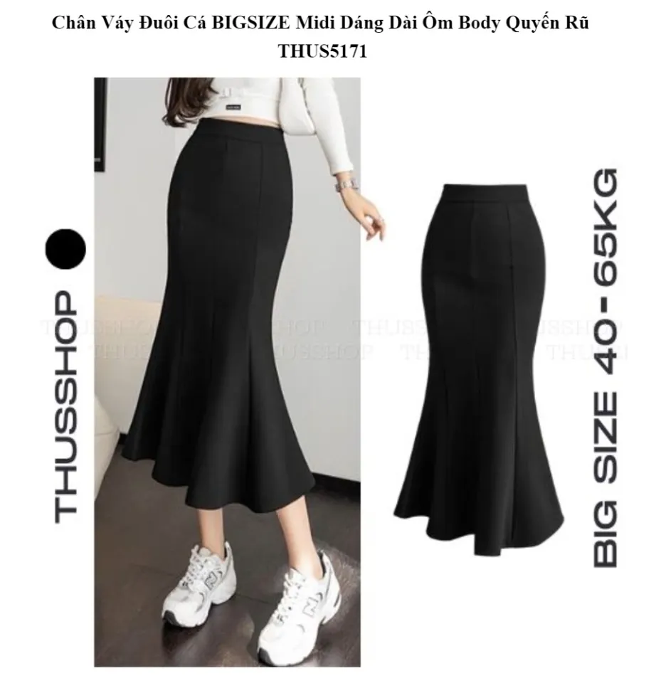 Chân váy len ôm body dáng dài 75cm có xẻ hàng QCL1 | Shopee Việt Nam