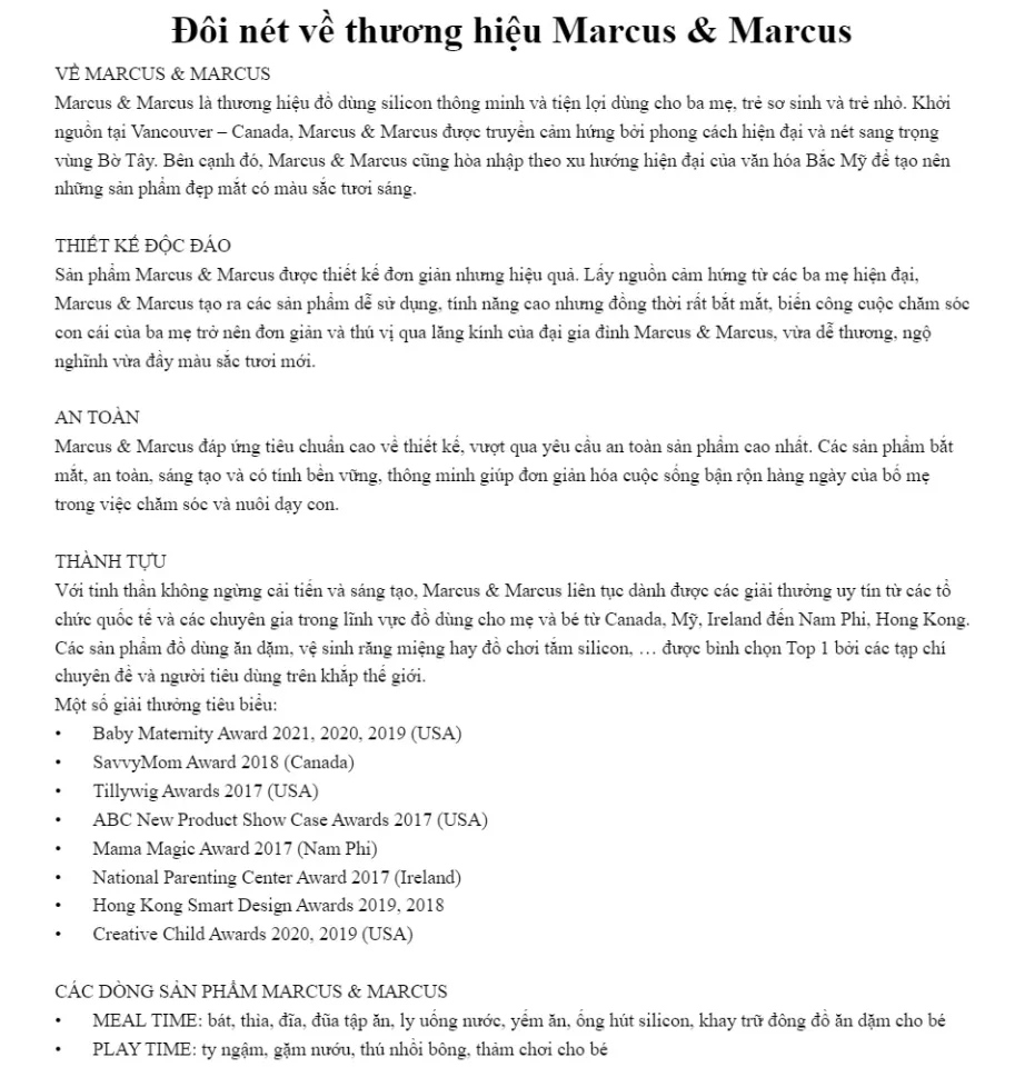 Khay silicon trữ đông đồ ăn dặm cho bé Marcus Marcus Marcus