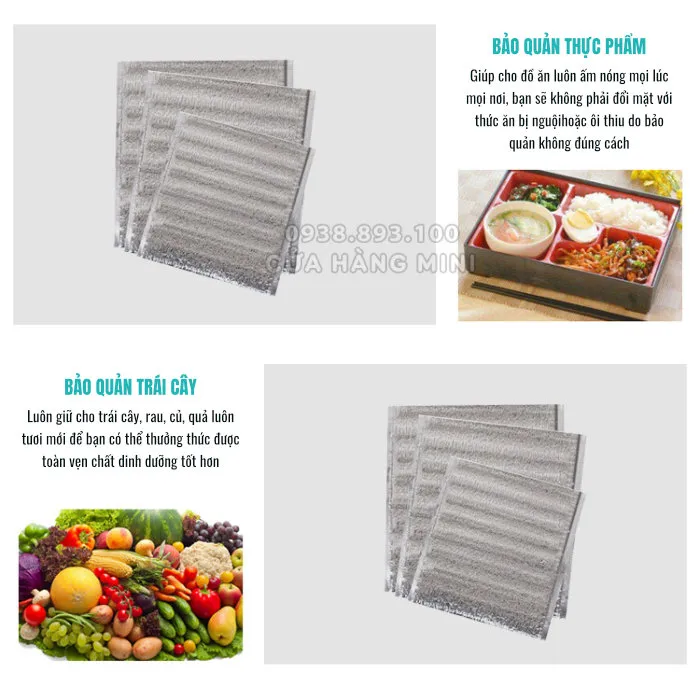 Túi Xốp Bạc Giữ Nhiệt Dày 3mm - 20x30cm Túi Xốp Bạc Giữ Nhiệt Dày 3mm - 20x30cm