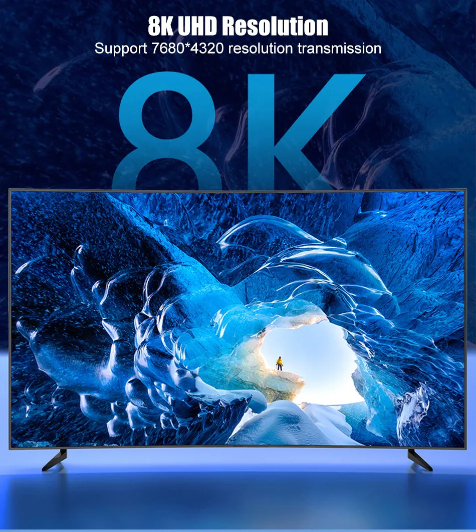 Samzhe DisplayPort 1.4 Cable 8K@60Hz HDR 7 <div>Superior Vision with DisplayPort 1.4</div> <div data-spm-anchor-id="a2o42.pdp_revamp.product_detail.i2.33b82bb7HexQgU">DisplayPort 1.4 can transmit up to 32.4Gbs bandwidth, which allows a higher resolution of 8K at 60Hz with 10-bit color HDR or 4K at 144Hz to be viewed. Coming with VESA’s DSC version 1.2 technology enables up to 3:1 compression ratio to be visually lossless. Its Multi-Stream Transport (MST) capability enables high-resolution support of multiple monitors on a single display interface.</div>