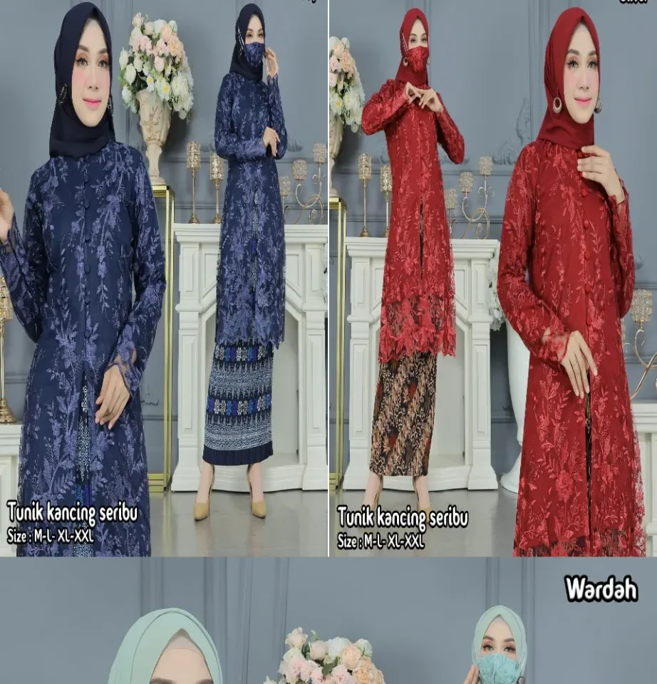 AD Stelan Wanita Terbaru 2022 Kekinian Viral/Setelan Kebaya Tunik  Tradisional Ibu Hajat/Kebaya Modern/Baju Kondangan Wanita Modern Kekinian/ Kebaya Tile Kancing Depan/Kebaya Lamaran/Kebaya Wisuda/Kebaya Pager Ayu/ Kebaya Kekinian | Lazada Indonesia