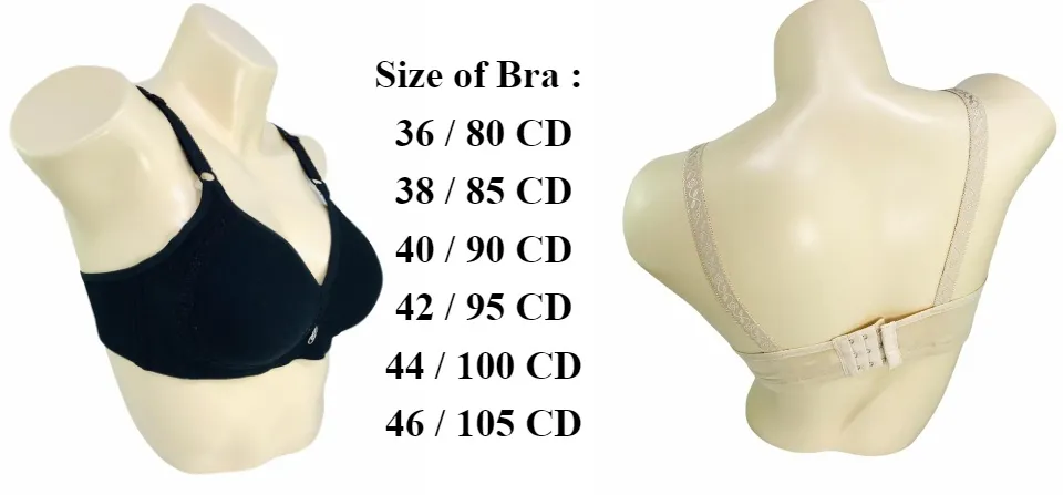 36-46 Cup C/D Ladies Women Female Bra Plus Size Full Cup Coverage