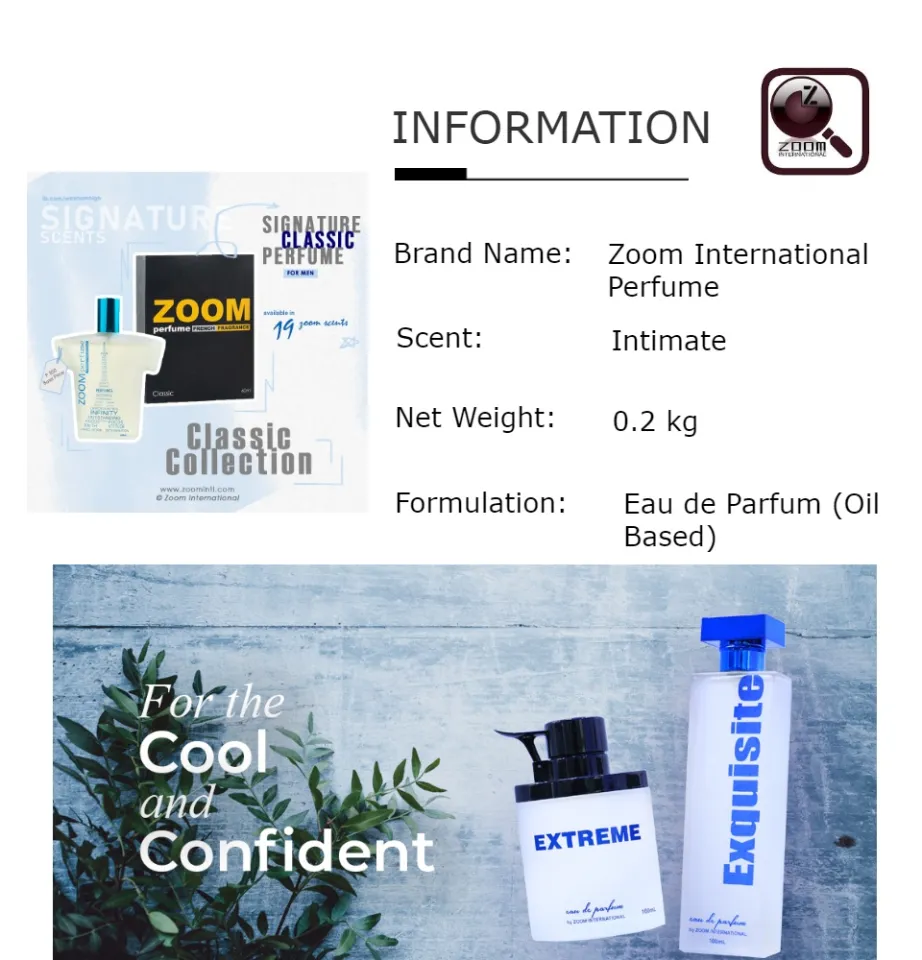 Zoom Perfume for Men Intimate 55 ml Oil Based Eau de Parfum
