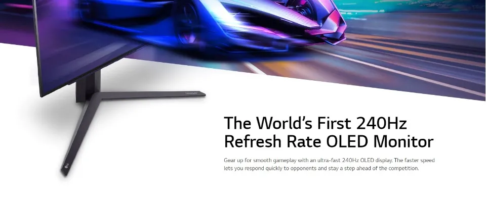 LG 27GR95QE-B 27 Inch UltraGear OLED Gaming Monitor QHD with 240Hz