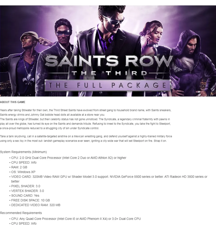 Saints Row The Third PC GAME Offline Lazada