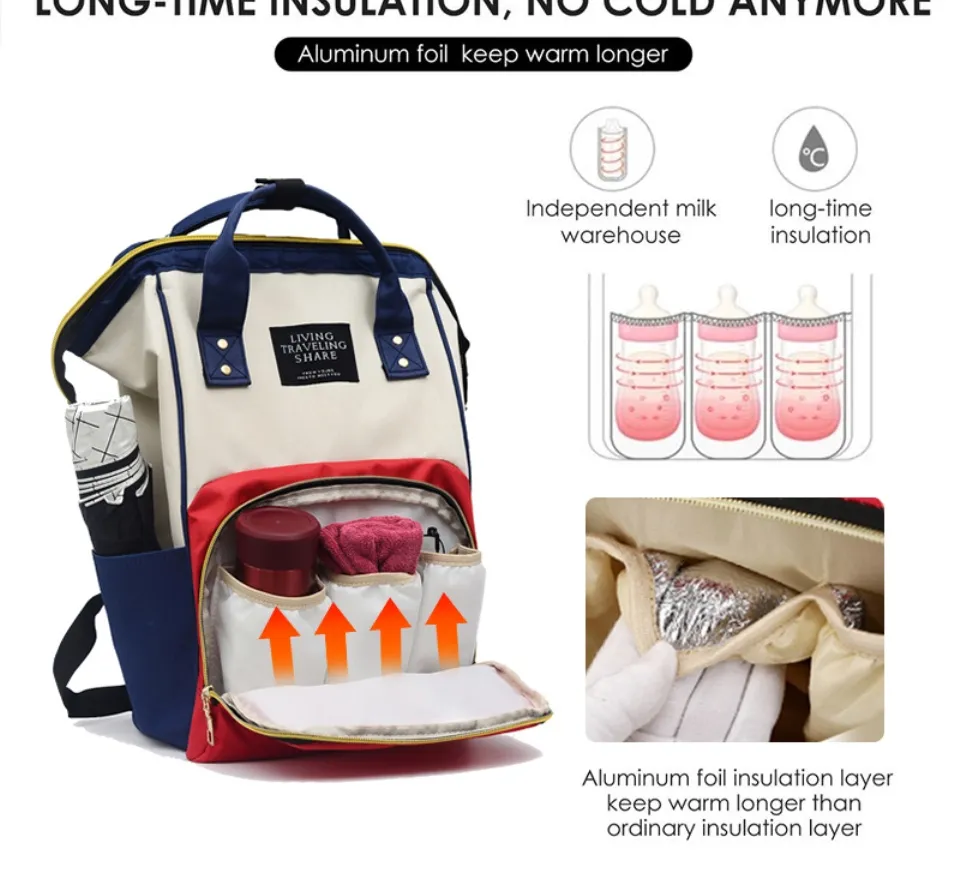 Local Stock Mommy Baby Bag Backpack Baby Beg Susu Beg Anak USB