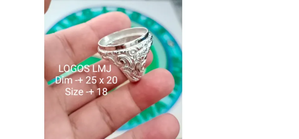 Emban batu akik alpaka cincin titanium pria wanita cauple grosir