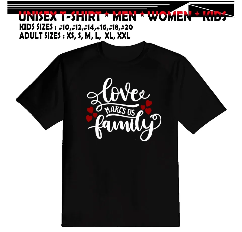 family is love t shirt print