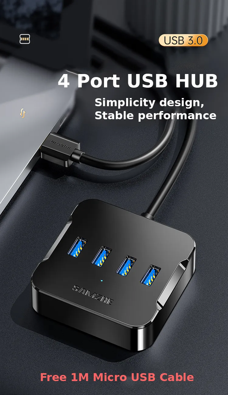 <div>1. Add 4 USB 3.0 ports to your PC;</div> <div>2. Backward Compatible to USB 2.0 and USB 1.1;</div> <div>3. Transfer rates of up to 5Gbps- 10X faster than USB 2.0;</div> <div>4. Plug-and-Play, hot-swap compliant.</div> <div data-spm-anchor-id="a2o42.pdp_revamp.product_detail.i2.2f7e4395OrPz13">5. Micro Usb Port for additional power.</div>