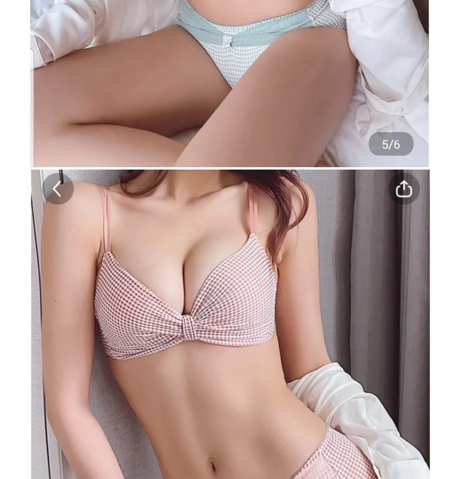 Korean Bras for Women Push Up Female White Bralette Wire Free Beauty Back  Sexy Lingerie Underwear