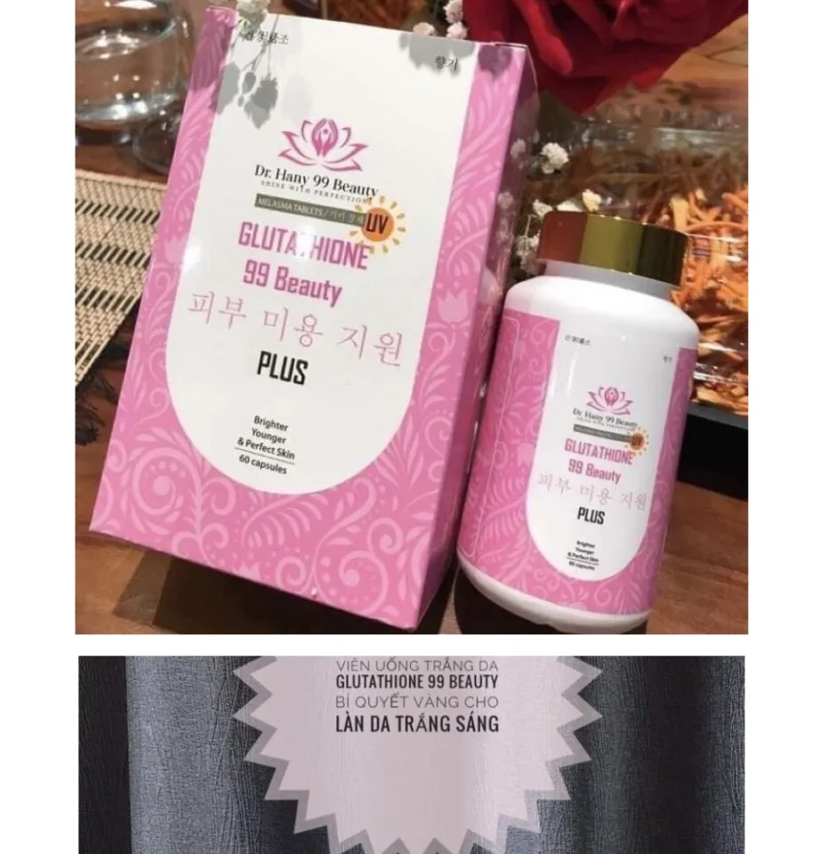 Viên uống trắng da glutathione Dr Hany 99 Beauty, trắng da mờ nám trẻ hoá  cơ thể