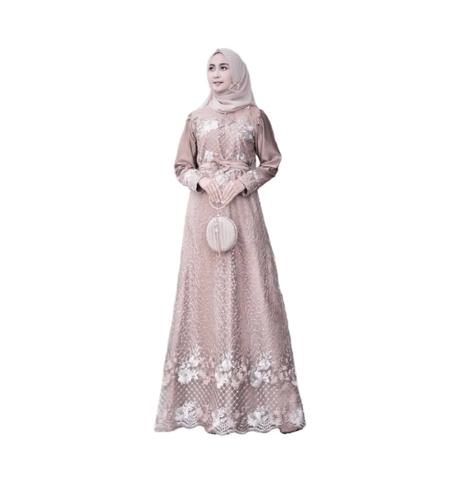 Gamis Brokat Modern Terbaru Best Seller Gamis Masa Kini Gamis