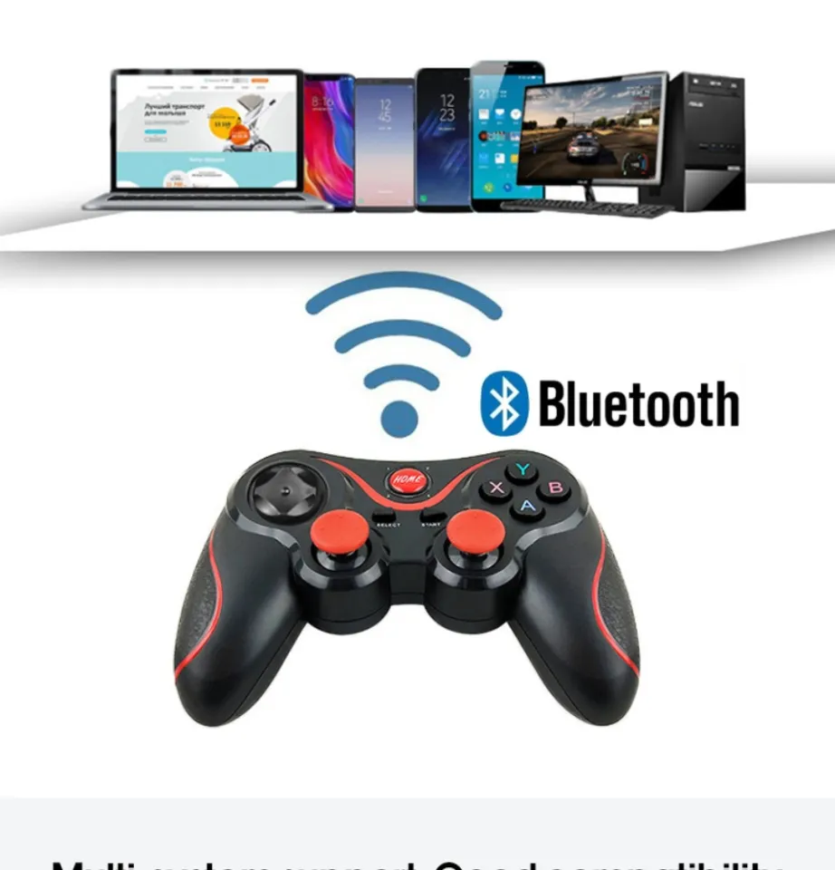 Terios T7 Wireless Bluetooth Gamepad Game Controller with Holder for  Andriod iOS Win 7 8 10 System Smart TV Box | Lazada PH