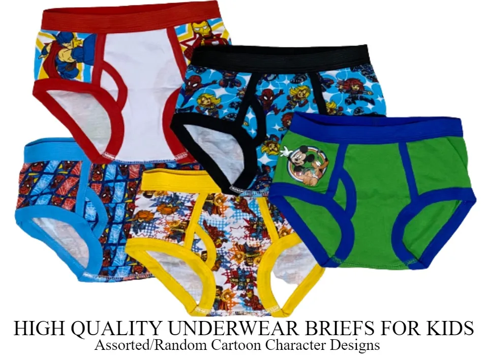 6 pieces characters brief kids/boys ( 1-9 yrs old ) cotton underwear