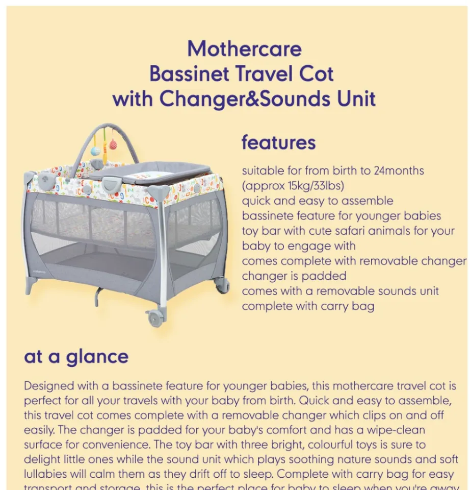 Mothercare universal best sale cot top changer