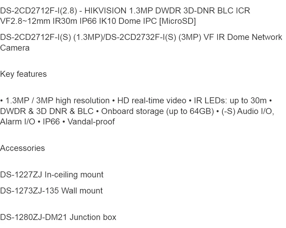 HIKVISION DWDR 3D-DNR BLC ICR