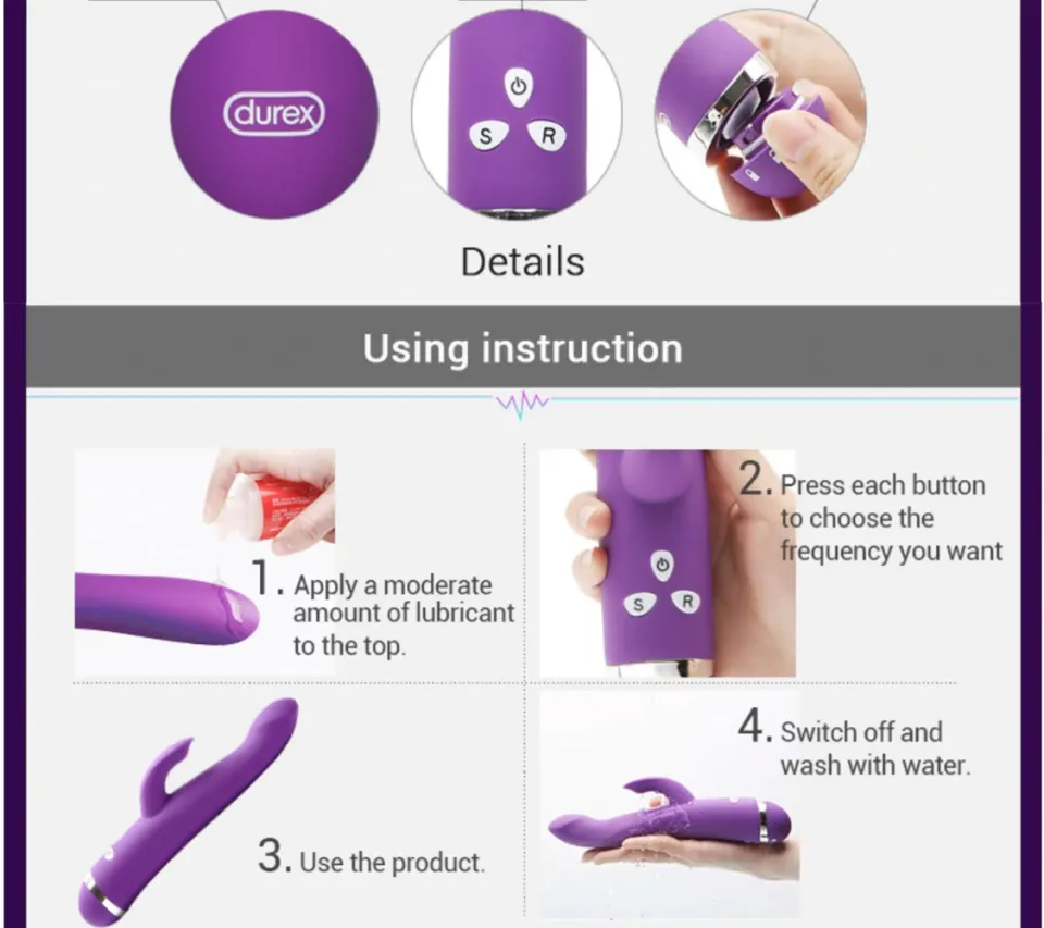 LCS™- Durex Dual-Head Vibrator – Pulsing No. 23, Extreme Thrill Rabbit  Vibrator Safe Double Motors Dildo Vibrator Intimate Goods Sex Toys Sex  Machine Clitoral Stimulator, Women sex toy | Lazada Singapore