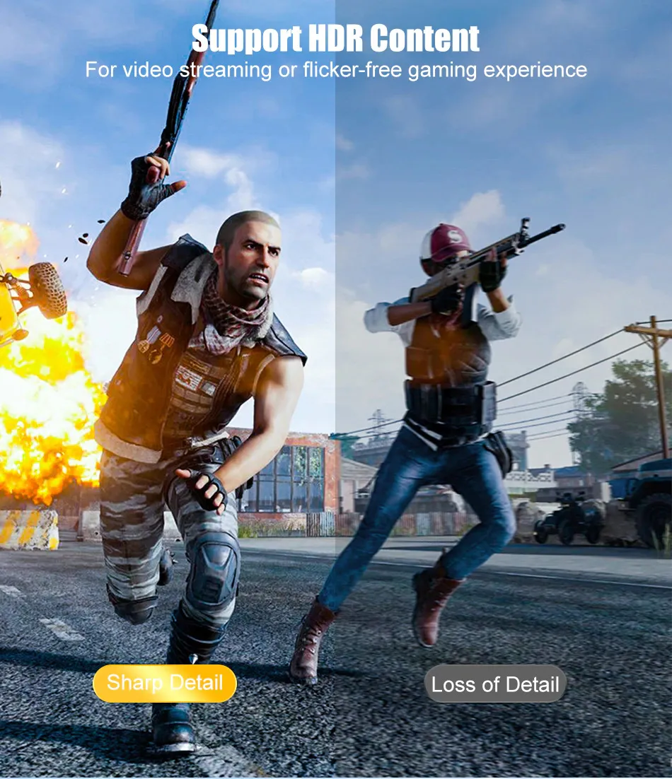 Samzhe DisplayPort 1.4 Cable 8K@60Hz HDR 3 <div>Superior Vision with DisplayPort 1.4</div> <div data-spm-anchor-id="a2o42.pdp_revamp.product_detail.i2.33b82bb7HexQgU">DisplayPort 1.4 can transmit up to 32.4Gbs bandwidth, which allows a higher resolution of 8K at 60Hz with 10-bit color HDR or 4K at 144Hz to be viewed. Coming with VESA’s DSC version 1.2 technology enables up to 3:1 compression ratio to be visually lossless. Its Multi-Stream Transport (MST) capability enables high-resolution support of multiple monitors on a single display interface.</div>