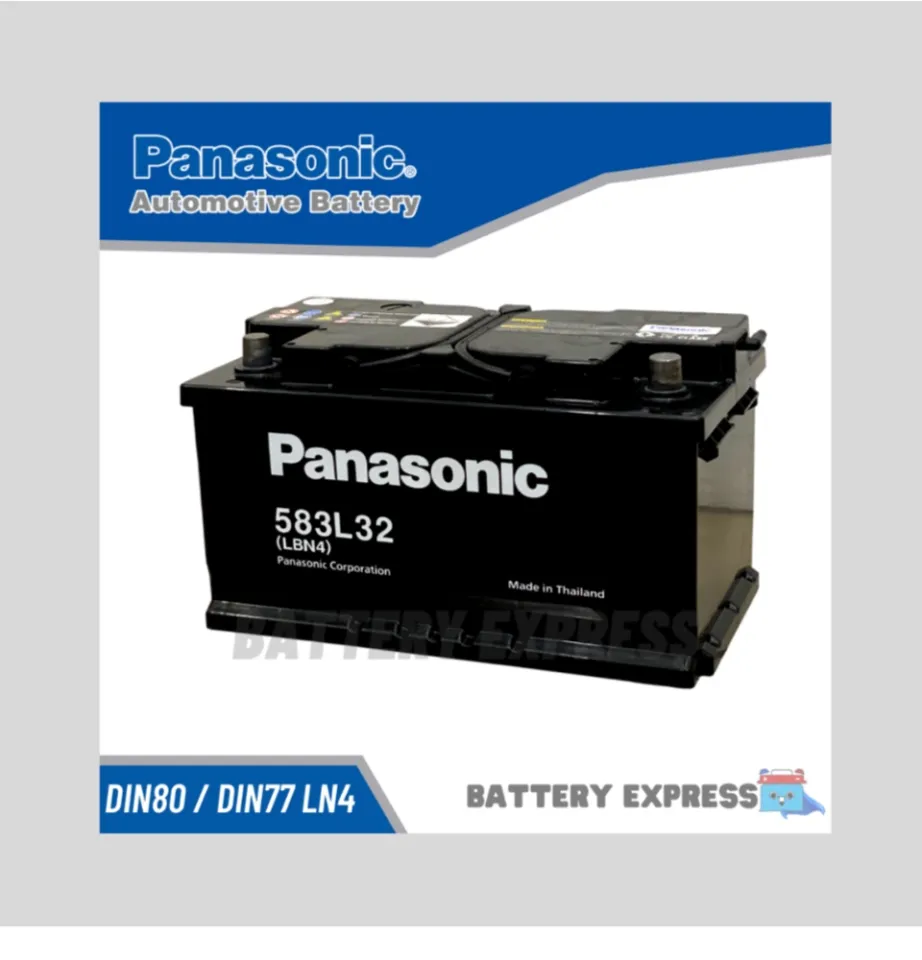 Panasonic DIN80 DIN77 LN4 Car Battery Maintenance Free