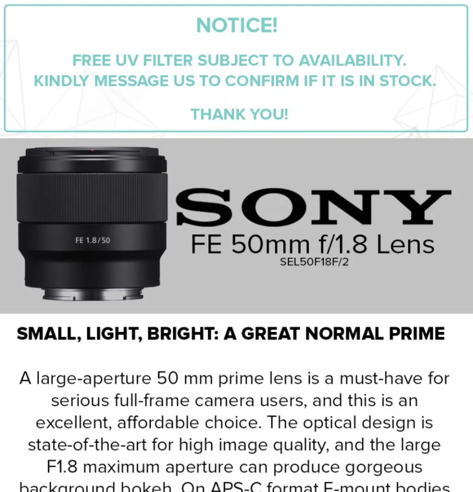 国内発送 FE50mm F1.8 FE SEL50F18F レンズ(単焦点)