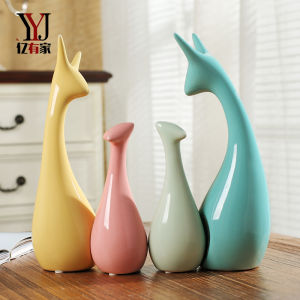 Đồ Trang Trí Gốm Sứ Nhà Động Vật Cừu Phong Cách Hiện Đại Đồ Trang Trí Bàn Để Trang Trí Nhà Quà Tặng Đám Cưới Phòng Khách TV Tủ