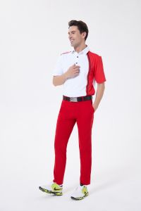 New Summer Golf Outfit Couple Style Slim Fit Short Sleeve T-Shirt Womens Golf Skirt Long Pants Mens Golf Clothing Set