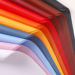 Korean Pure Color Matte Half Transparent Waterproof Flower Bouquet Wrapping Paper DIY Floral Art Materials  Flower Packaging