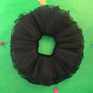 Childrens Half-Length Ballet White All-Match Four-Layer Tulle Skirt