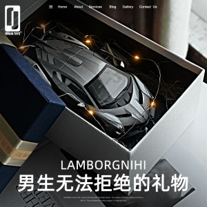 Lamborghini Poison Car Model Alloy Simulation Gift for Boys Birthday Present Collectible Display Toy Metal Race Car Model