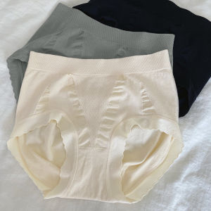 [ก้นลูกพีช3D] กางเกงในไร้รอยต่อเก็บหน้าท้องยกสะโพกสไตล์ญี่ปุ่นกางเกงในทรงสามเหลี่ยมไซส์ใหญ่เป้าต้านเชื้อแบคทีเรียเอวสูงปานกลางสำหรับผู้หญิง