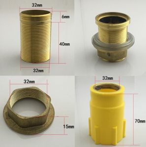 Kitchen Sink Faucet Installation Accessories Threaded Pipe Nut Clamp Fixing Parts High Leg Faucet Attachment Home Decor Materials